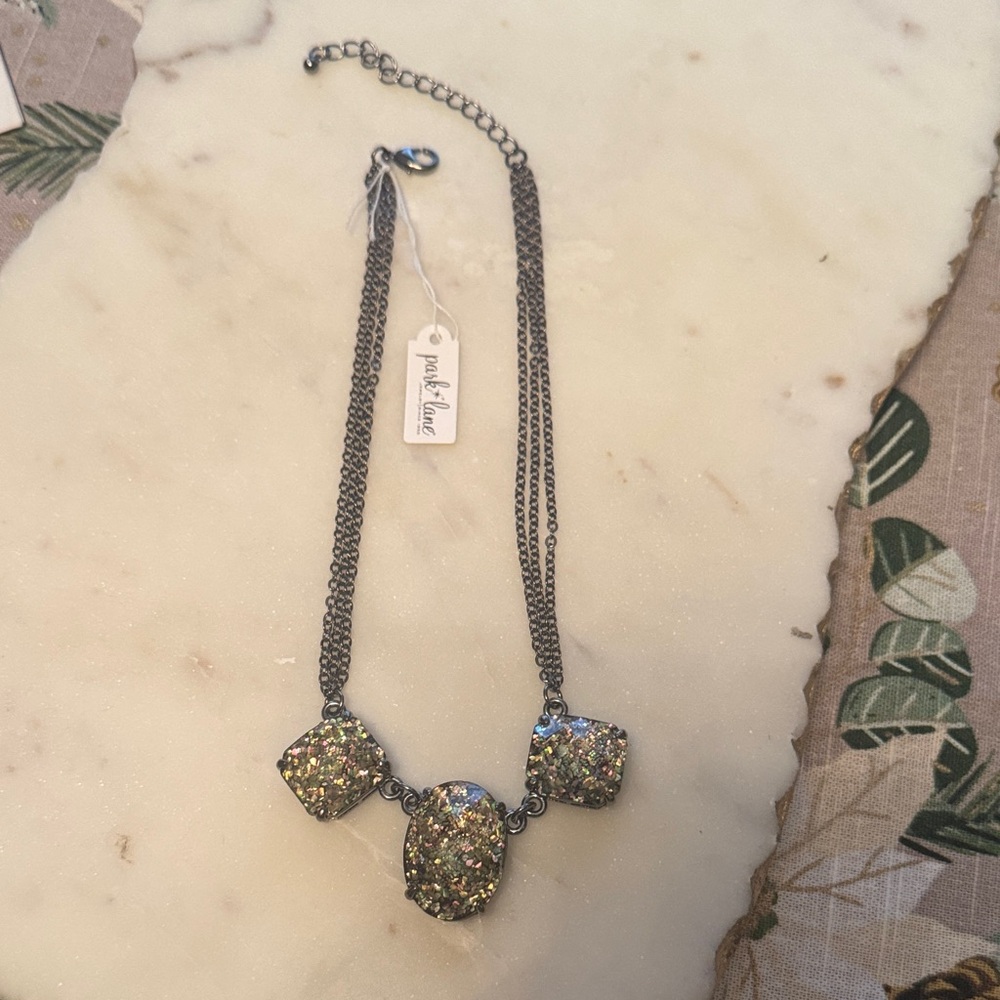“Starry Night “ Multi-Color stones on a double strand necklace